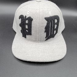 Pink Dolphin Gothic Print Snapback Hat