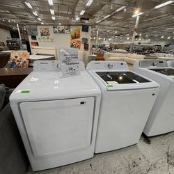 Samsung Electric Dryer And Washer Bundle Set With Warranty included 