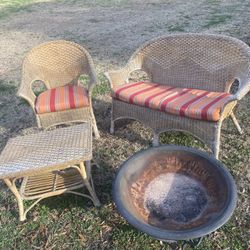 Wicker Outdoor Patio Set