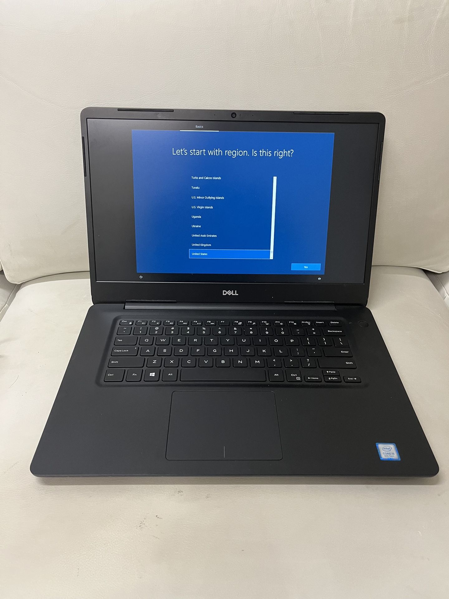 Dell Laptop i5-8265, 16 GB Ram, 256 GB SSD, Win 10