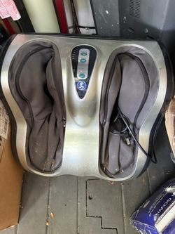 Foot Massage Machine Silver Black Corded Electric Auto Multispeed
