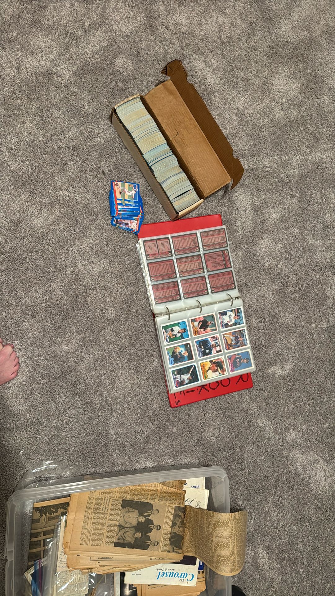 Unsorted Baseball Cards