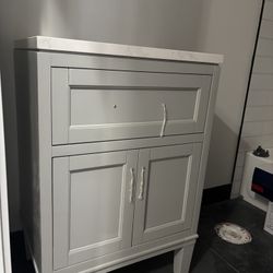 Brand new 24” vanity with marble top 