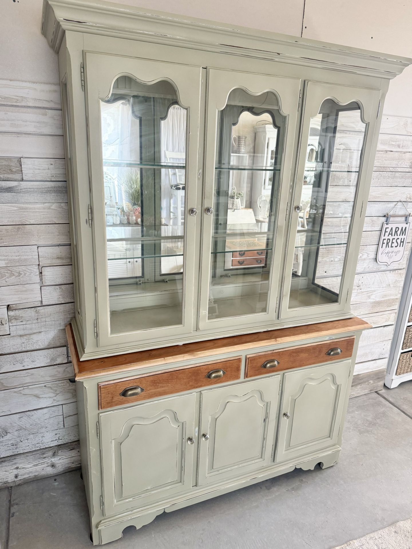 Hutch Display Curio Shelves Buffet