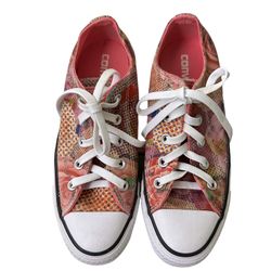 Converse Chuck Taylor All Star Digital Pink Floral Low Top Sneakers Women 6