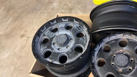 Truck Wheels Set Matte Black