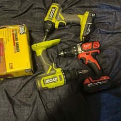  3 Drills And Finishing Sander