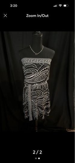 White House black market strapless mini dress