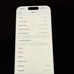 Iphone 14 Pro 128 Gb At&T