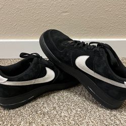 Nike Air Force 1'07 LE Black Suede Size 10 Mens