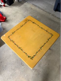 Vintage hand-painted accent table