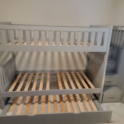 3 In 1 Twin Over Twin Bunk Bed