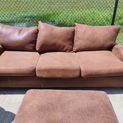 Italian Leather Furniture Set 