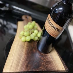 Dark walnut charcuterie board