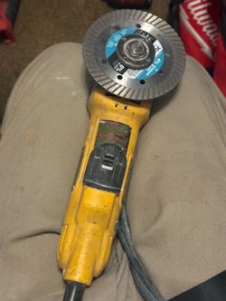 DeWalt Corded Angle Grinder with Diamond Blade