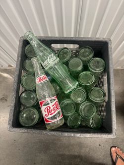 Vintage Coca-Cola and Pepsi-Cola Glass Bottles Lot