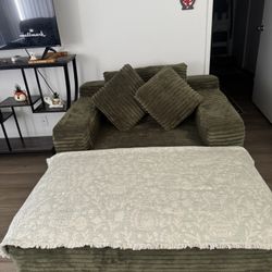 Chaise Lounge Chair Oversized Corduroy 