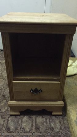 Small End Shelf and Wooden Clothes Drawer