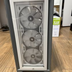 Corsair iCue 4000X RGB White Mid-Tower Case New