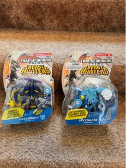 Trans beast wars action figure set(2)