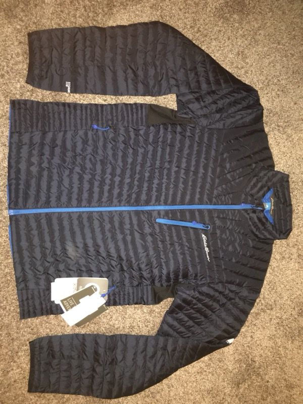Eddie Bauer First Ascent Microtherm Down 800 Fill Jacket Blue men’s medium