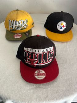 Used hats just need cleaning one is not a snap hat is regular used normal wear