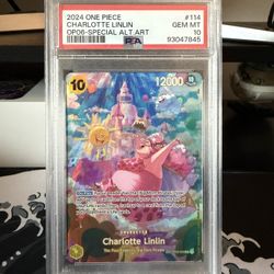 2024 ONE PIECE OP06-114 CHARLOTTE LINLIN SPECIAL ALT ART FOIL PSA 10 