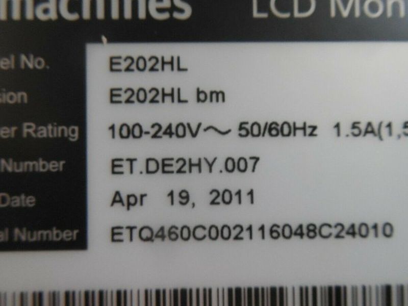 NEW eMachines LCD Monitor