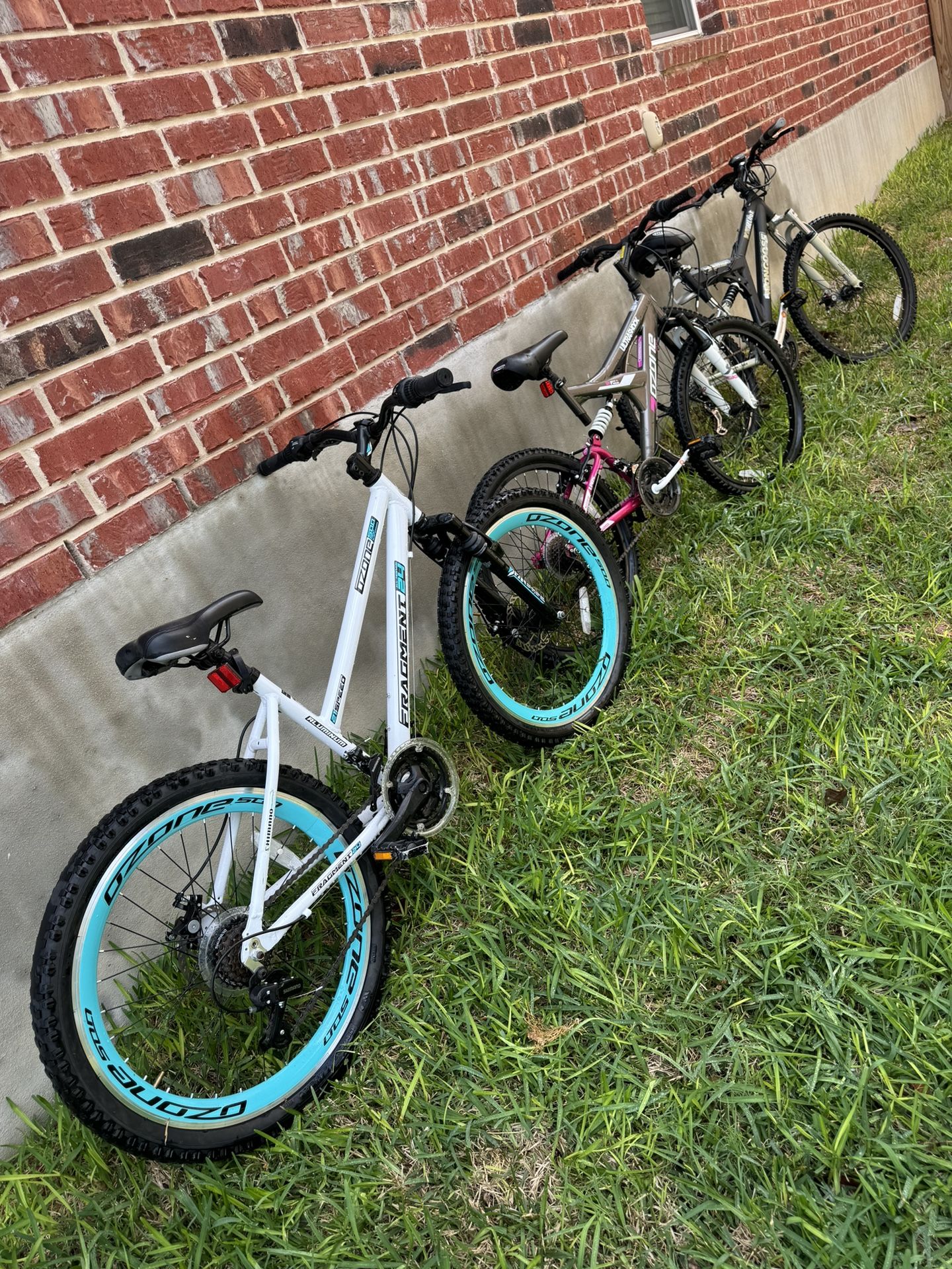 Three Mountain Bikes