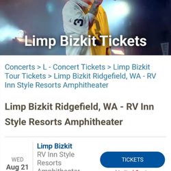 Limp Bizkit 2x Lawn Tickets 