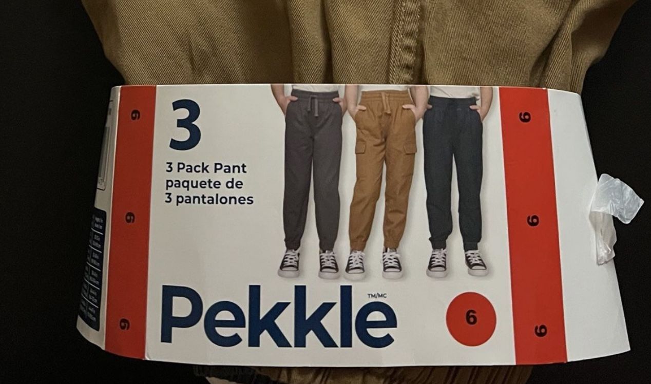Pekkle Kids 3 Pack Pants Size 6
