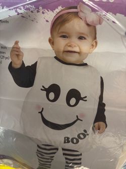New, Baby Infant Ghost costume. Fits up to 24 mos