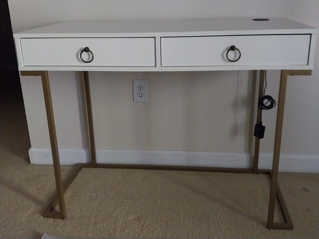 Beautiful White Desk or Console Table