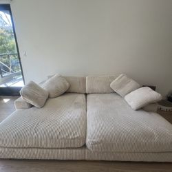 90’ Beige Comfortable Sofa