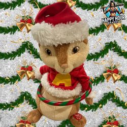 Vtg Alvin the Chipmunk Christmas Singing Decoration Works Needs Batteries