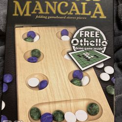  Cardinal Board Game Solid Wood Folding Mancala, for 2 Players w/demo Othello. Condition is New. Shipped with USPS Ground Advantage.