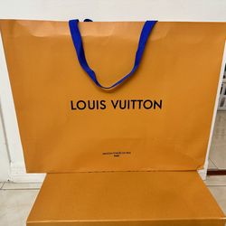 Authentic Louis Vuitton paper shopping bag