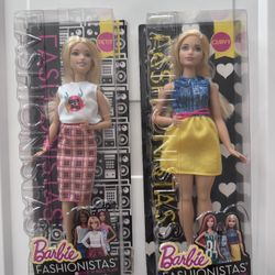 Barbie Fashionista Rock N Roll Plaid Petite & Chambray Chic Curvy 