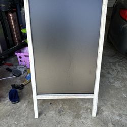 Chalkboard wood stand