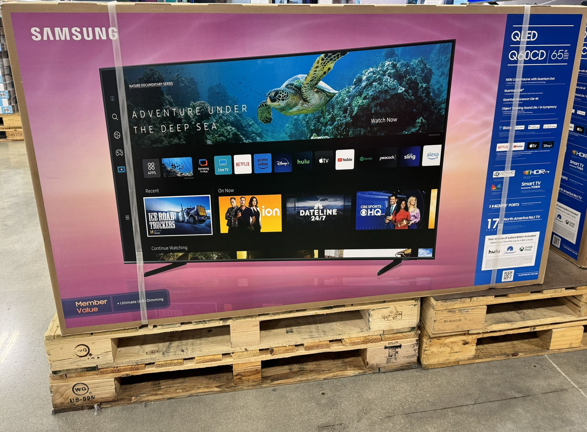 65q6 65” Samsung Smart 4k Qled Hdr Tv Electronics & Media