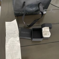 1 Carat 10k White Gold Diamond Engagement Ring