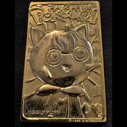 gold plated Jigglypuff card