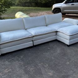 *FREE DELIVERY* Cream Colored Cloud Sofa 