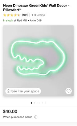 Dinosaur Decor Wall Light 