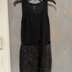 Black Sequin Dress