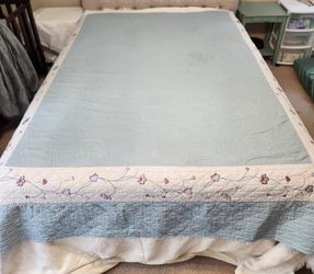 Geneva Floral Quilted and Embroidered Bedspread