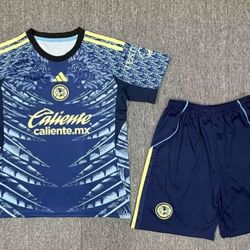 Soccer  kids niños size 22,24,26,28  4,5,6,7,9,10,11,12 years old America america 🦅🦅las home and away local visitante aguilas New Jersey  2025-  202