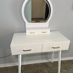 LED mirror Vanity W/ Drawers 