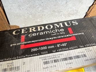 420+ Sq Ft Porcelain Tile Lot – Premium Italian Cerdomus & Standard Floor Tile