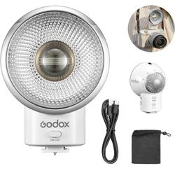 Godox Lux Elf Retro Camera Flash, GN6 6000K±200K CCT, 400 Flashes at Full Power, Built-in Lithium Battery, Support Type-C Charging, Brand New In Box